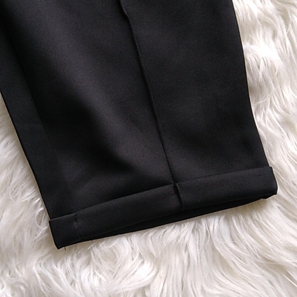 NEW Fashion Nova Walk In The Park Biker Trouser - Black - Picture 7 of 16